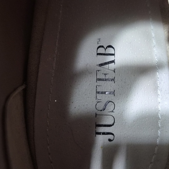 JUST FAB Taupe Suede, Side Lace Boot With Tassle Back. Size 9. Worn Once. - Picture 4 of 8